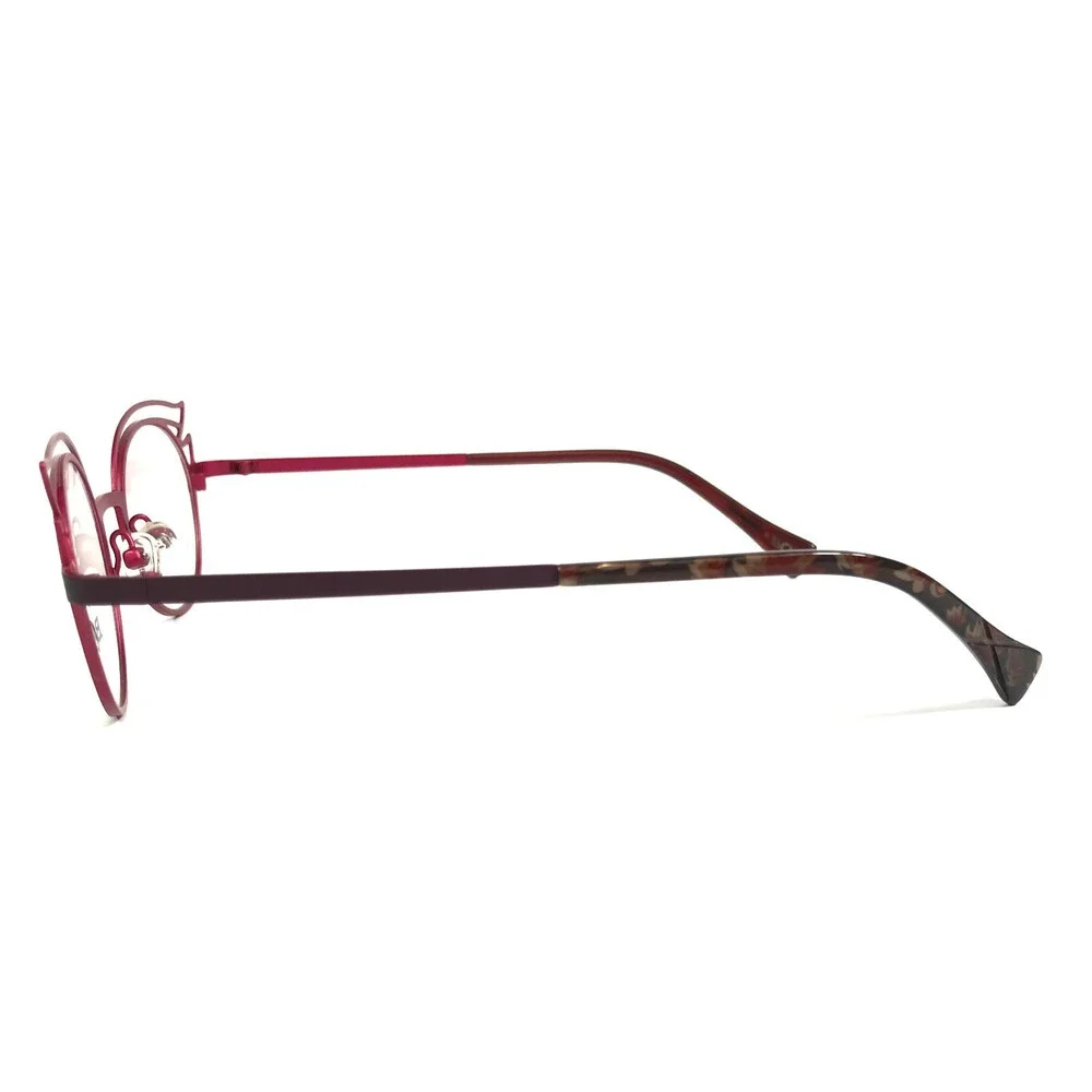 BOZ Eyeglasses Frames DYAM 7582 Plum Fuchsia Pink Purple Cat Eye 47-20-140
